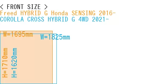#Freed HYBRID G Honda SENSING 2016- + COROLLA CROSS HYBRID G 4WD 2021-